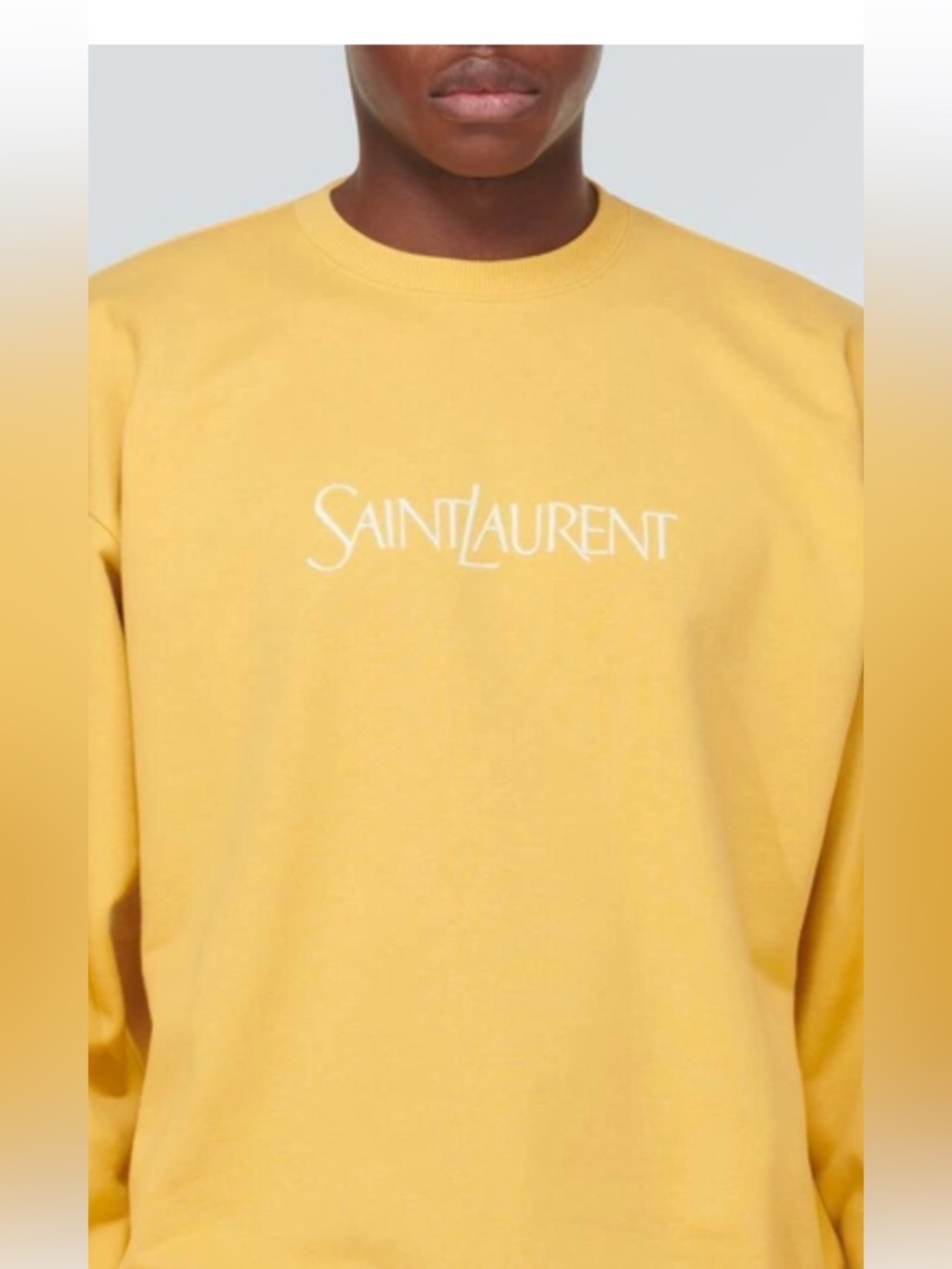 Men's Saint Laurent jersey cotton sweatshirt, size XL made in France
